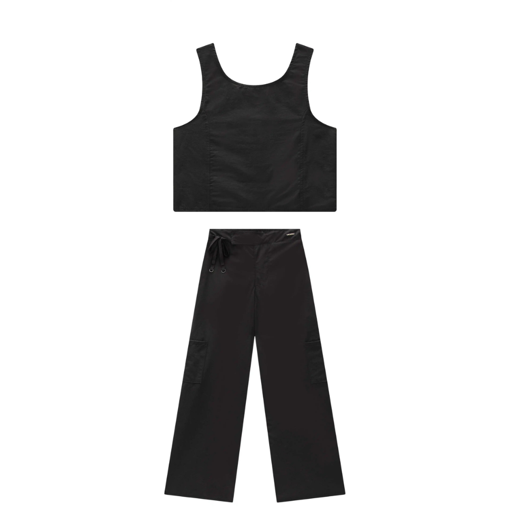 Vic Vicky | Conjunto Two-Piece de Top y Pantalón Cargo para Niña