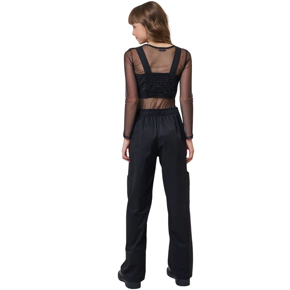Vic Vicky | Conjunto Two-Piece de Top y Pantalón Cargo para Niña