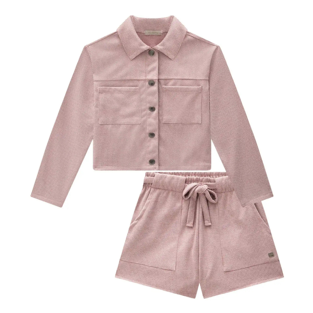 Vic Vicky | Conjunto de Chaqueta Corta y Short para Niña