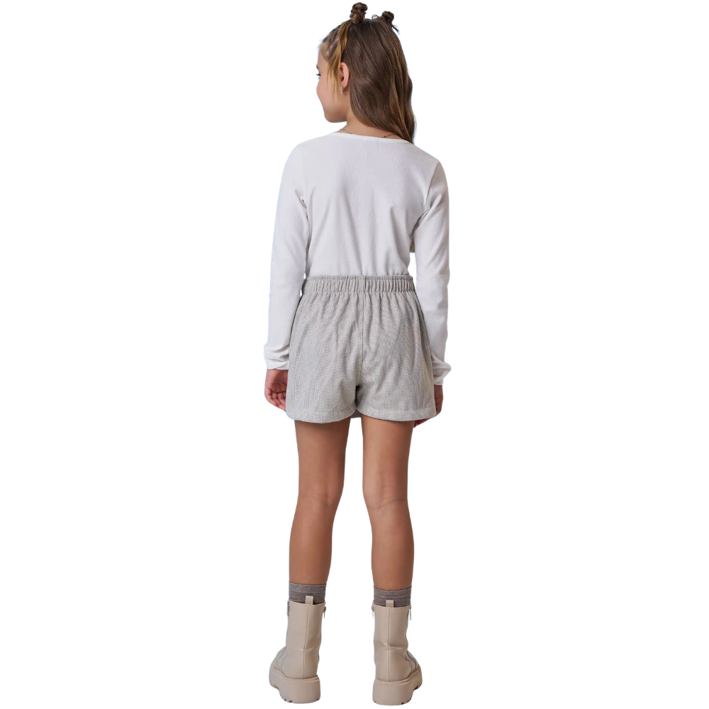 Vic Vicky | Falda-Pantalón Skort con Patrón de Pata de Gallo para Niña