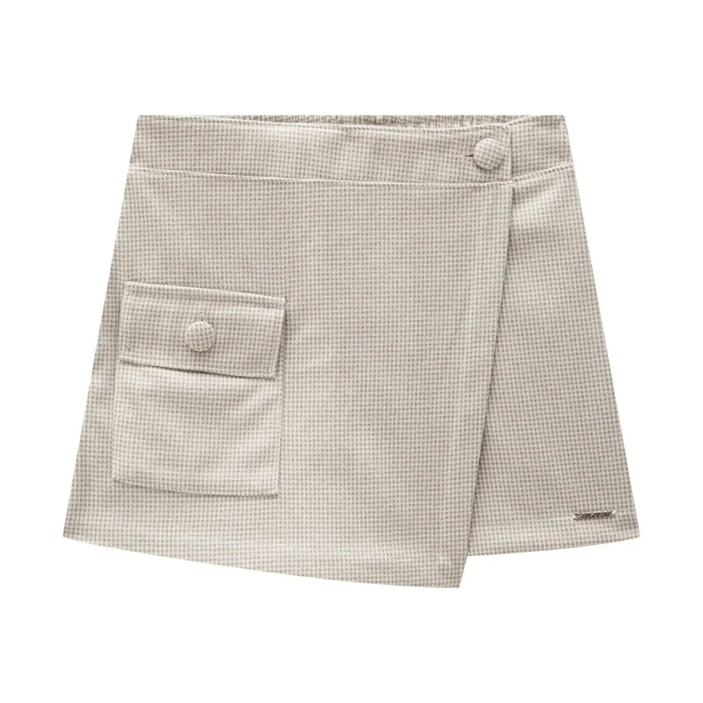 Vic Vicky | Falda-Pantalón Skort con Patrón de Pata de Gallo para Niña
