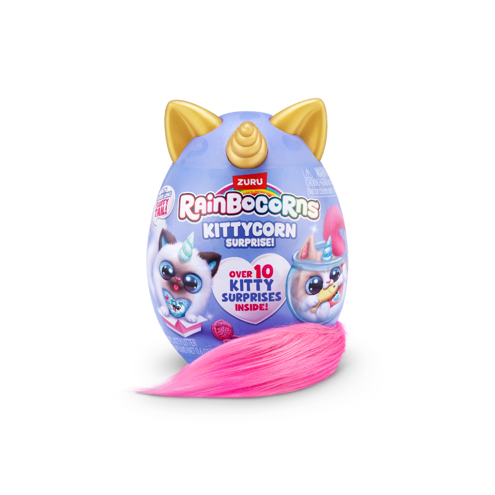 Rainbocorns | Kittycorn Surprise serie 3 de ZURU, juguete de peluche, peluche coleccionable, slime, huevos sorpresa para niñas