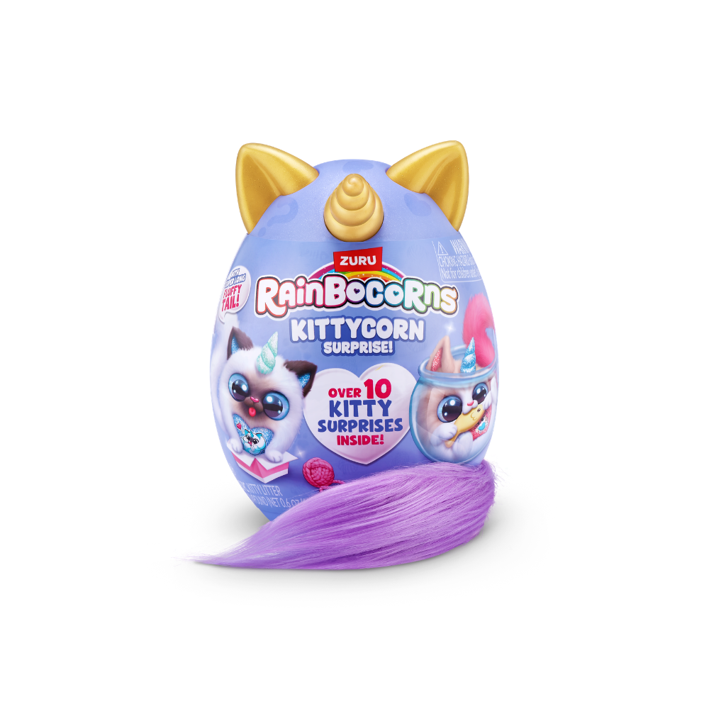 Rainbocorns | Kittycorn Surprise serie 3 de ZURU, juguete de peluche, peluche coleccionable, slime, huevos sorpresa para niñas