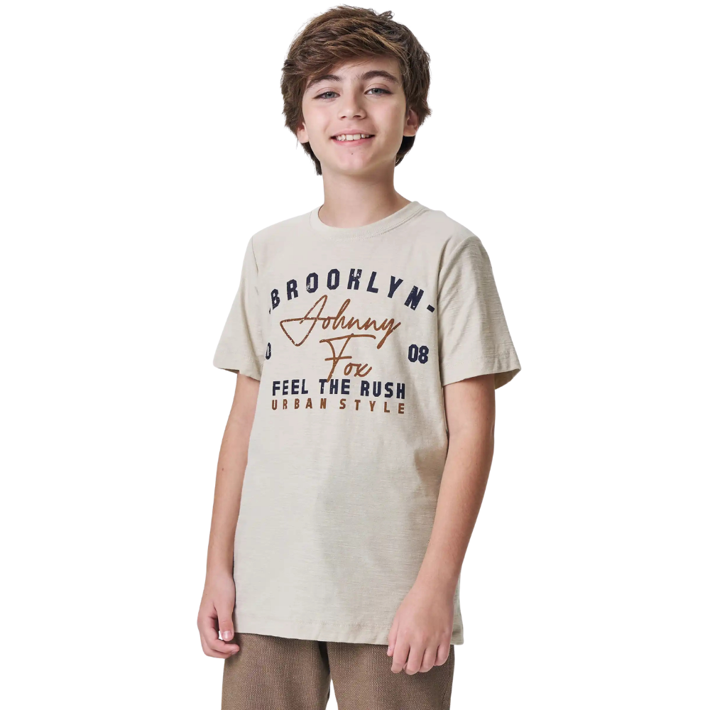 Johnny Fox | Camiseta de Manga Corta con Gráfico Brooklyn para Niño