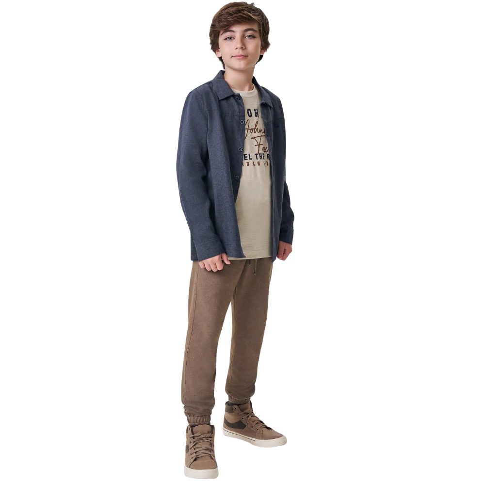 Johnny Fox | Pantalón Jogger de Felpa Texturizada para Niño