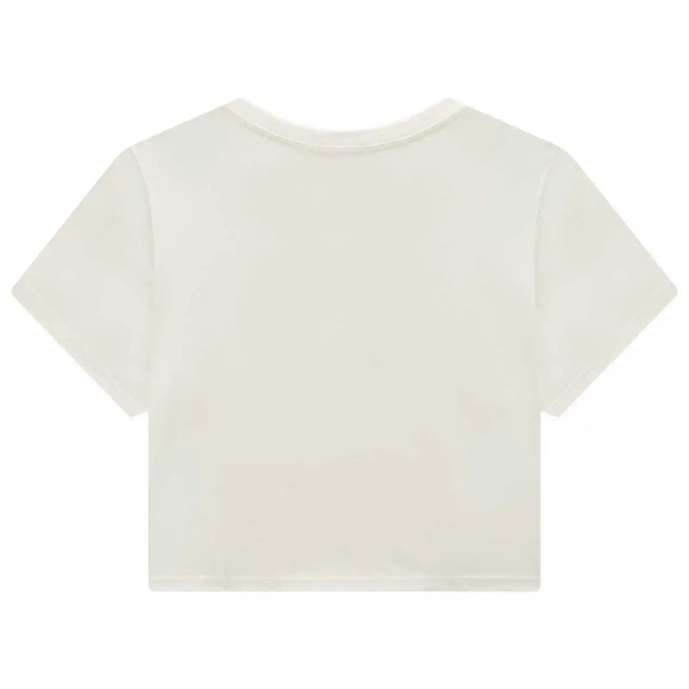 Vic Vicky | Blusa Crop con Silueta de Corazón Dorado para Niña
