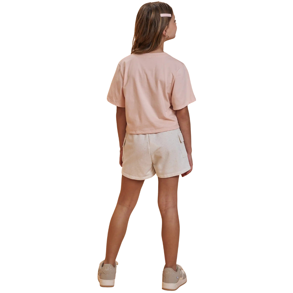 Vic Vicky | Conjunto de Blusa Crop y Short Cargo para Niña