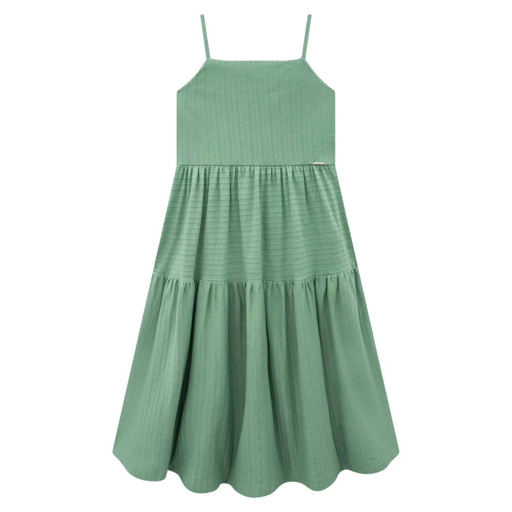 Vic Vicky | Vestido Midi de Tirantes en Tejido para Niña