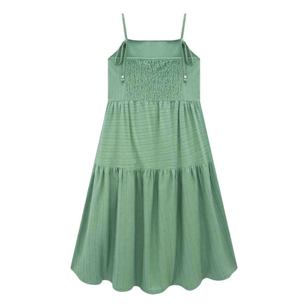Vic Vicky | Vestido Midi de Tirantes en Tejido para Niña