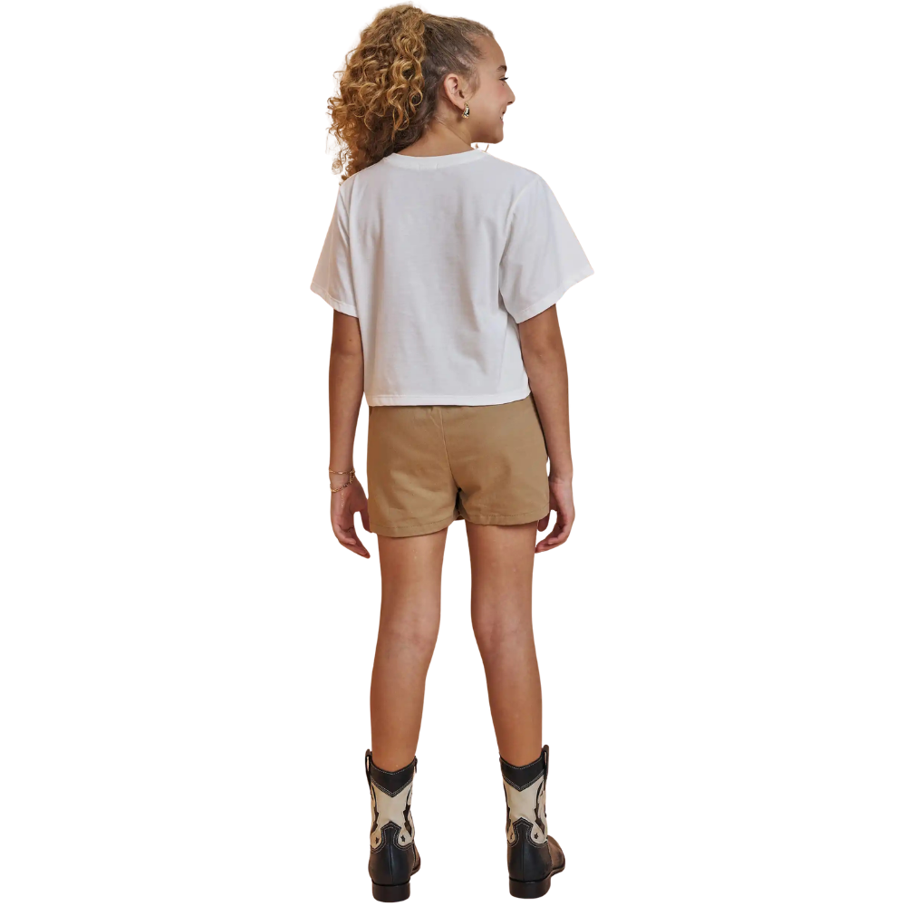 Vic Vicky | Conjunto de Blusa Crop y Falda Short para Niña