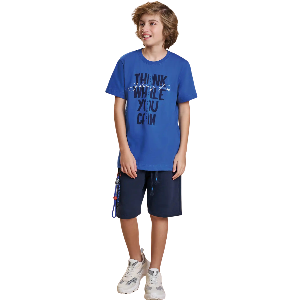 Johnny Fox | Conjunto de Camiseta Gráfica de Manga Corta y Bermuda para Niño