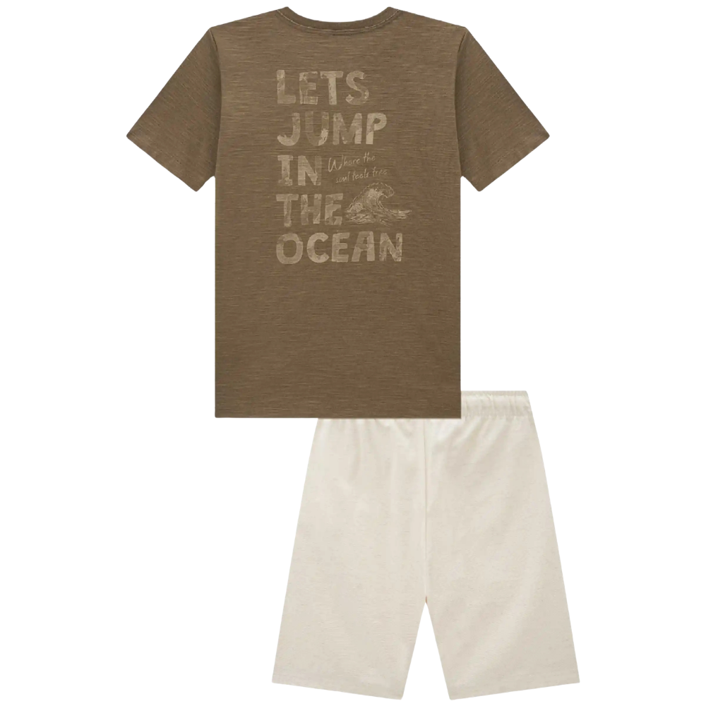 Johnny Fox | Conjunto de Camiseta Playera y Bermuda para Niño