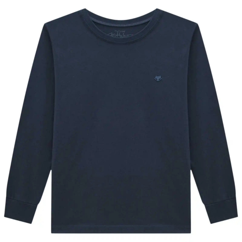 Johnny Fox | Camiseta Manga Larga con Logotipo Bordado para Niño