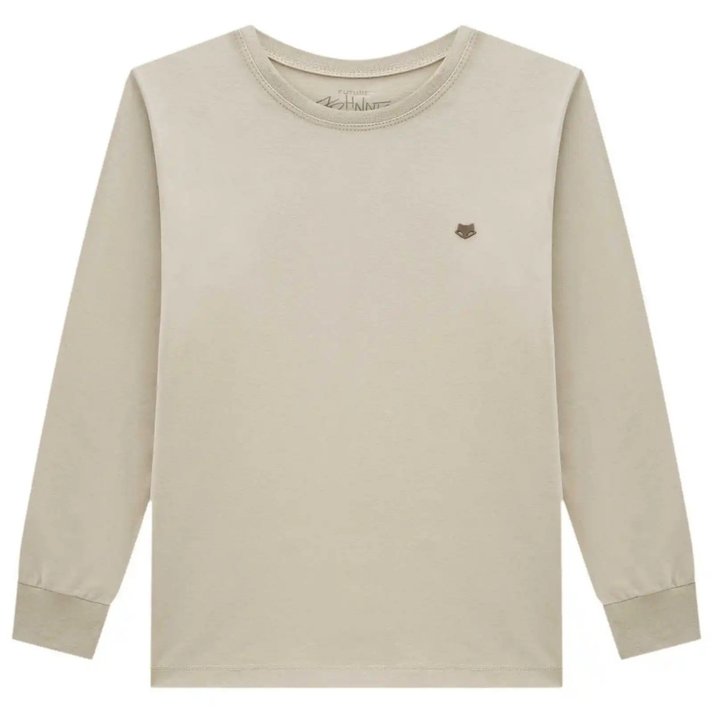 Johnny Fox | Camiseta Manga Larga con Logotipo Bordado para Niño