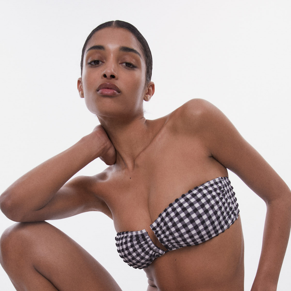 Sfera | Top Bandeau Vichy para Dama