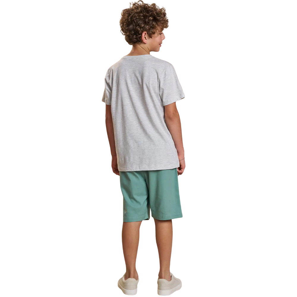 Johnny Fox | Conjunto de Camiseta Jaspeada y Bermuda Ligera para Niño