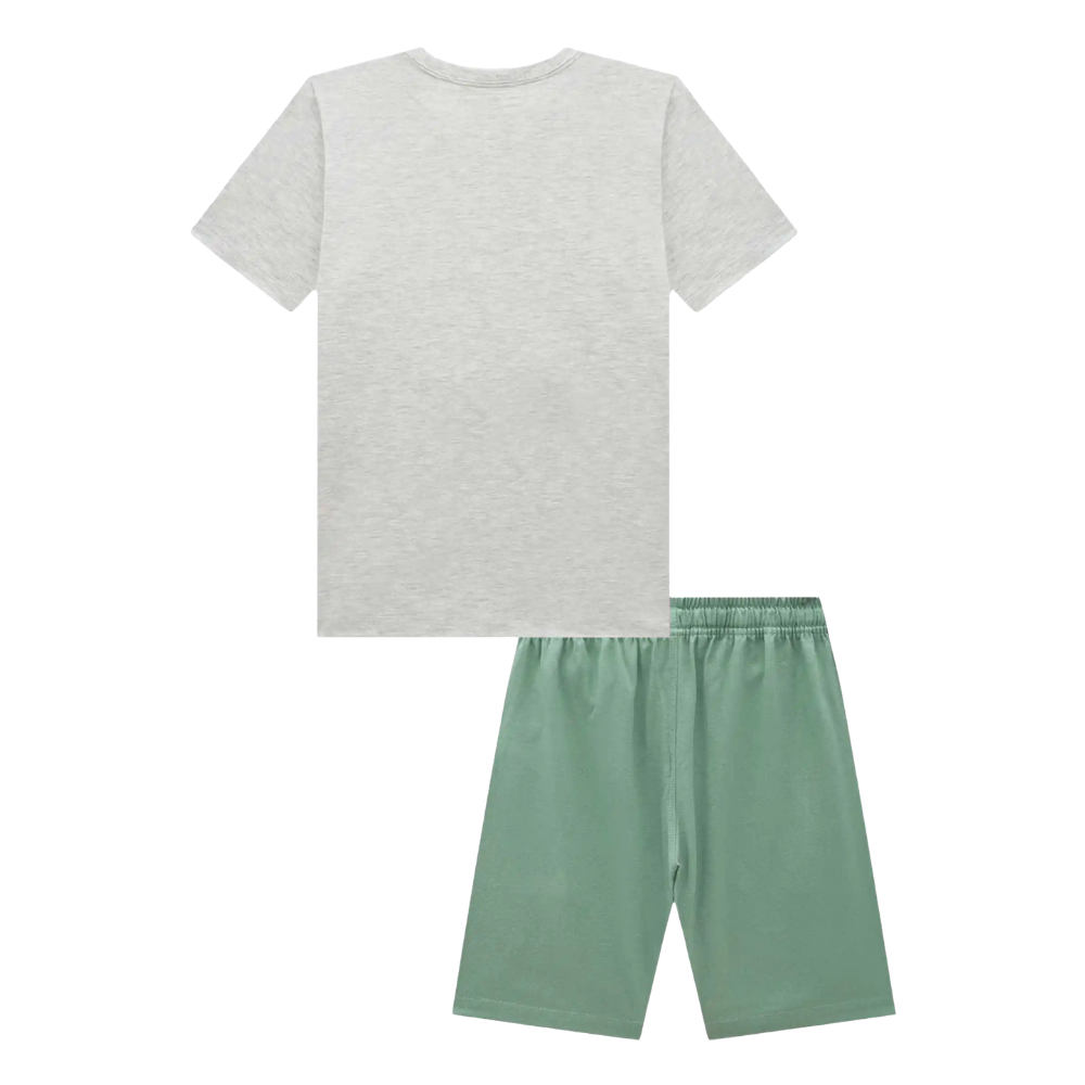 Johnny Fox | Conjunto de Camiseta Jaspeada y Bermuda Ligera para Niño