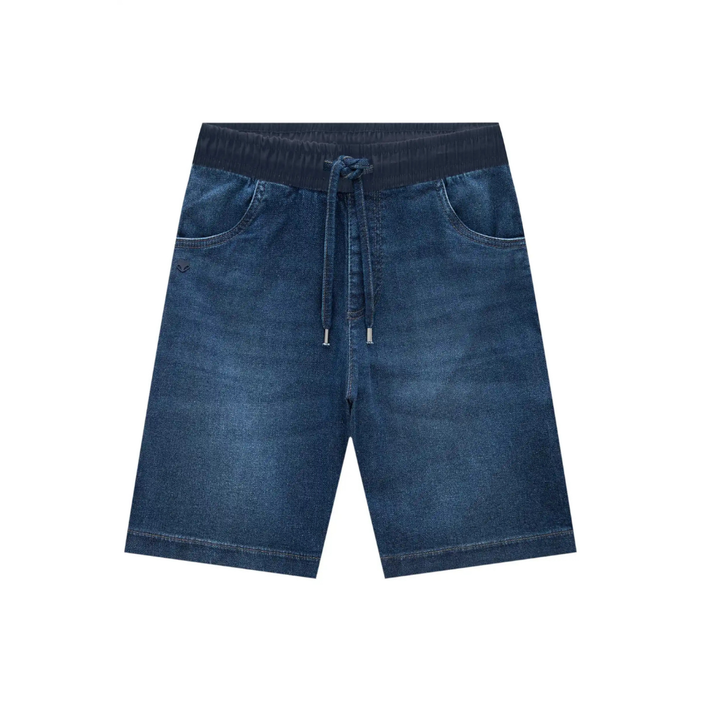 Johnny Fox | Bermuda Denim Confort de Cintura Elástica para Niño