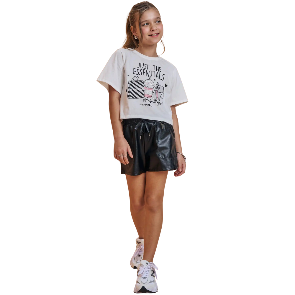 Vic Vicky | Blusa Crop Just the Essentials para Niña