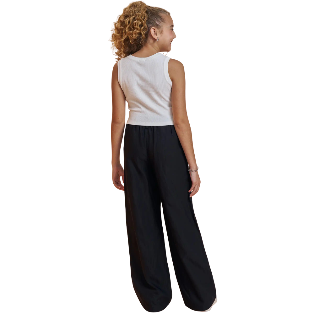 Vic Vicky | Blusa Cropped de Punto Acanalado sin Mangas para Niña