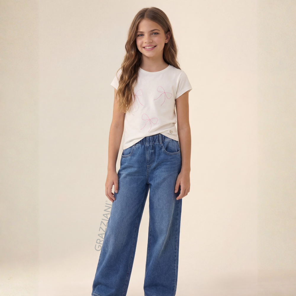 Grazziani | Jeans Wide Leg para Niña