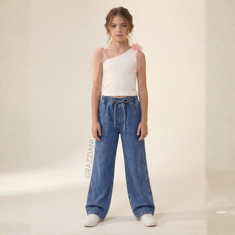 Grazziani | Jeans Wide Leg para Niña