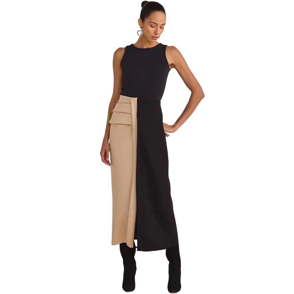 Linzzi | Falda Midi Maxi en Estilo de Punto para Dama