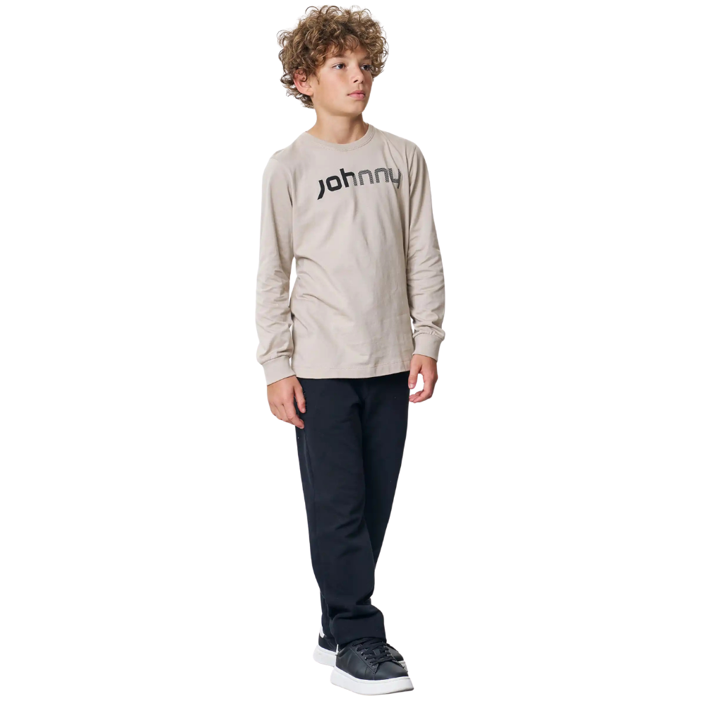 Johnny Fox | Pantalón Jogger de Sarga Confort con Cordón para Niño