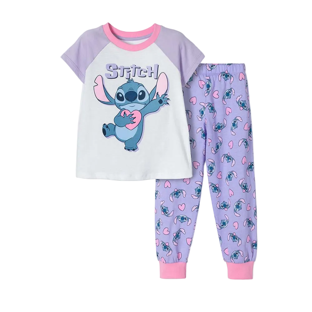 Pijama Caminador Niña Lilo Stitch Little Mic - color Blanco vista frontal