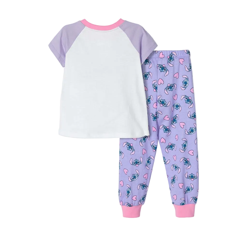 Pijama Caminador Niña Lilo Stitch Little Mic - color Blanco vista trasera