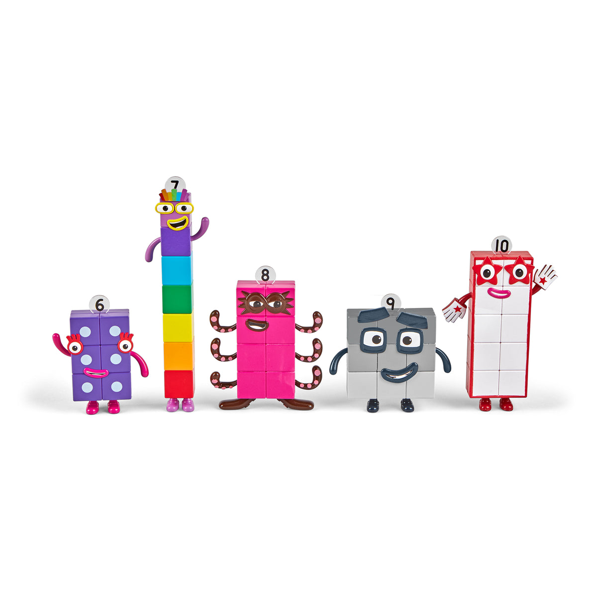 Numberblocks | Set de Figuras del Seis al Diez amigos de Numberblocks®