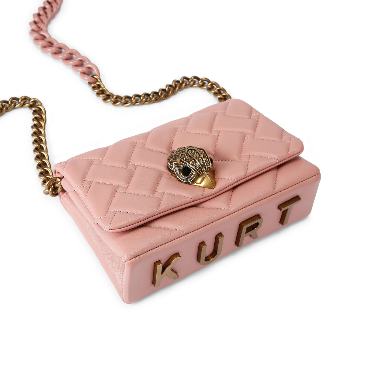 Kurt Geiger | Bolso Mini Kensington de Piel Rosa