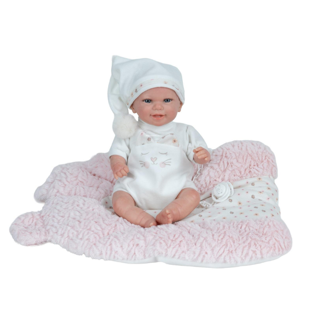 Arias | Muñeca Mar Reborn de 35 CM con Cojin
