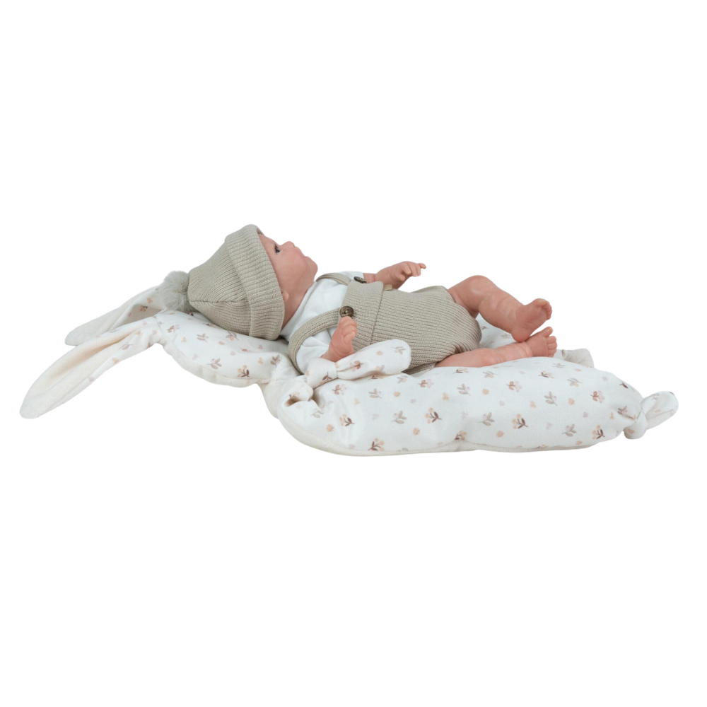 Arias | Muñeco Mateo Reborn de 35 CM con Cojín