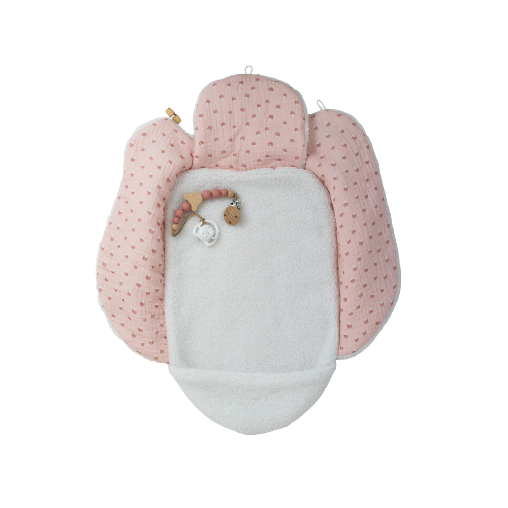 Arias | Muñeca Luna Reborn de 40 CM con Cojín Rosa