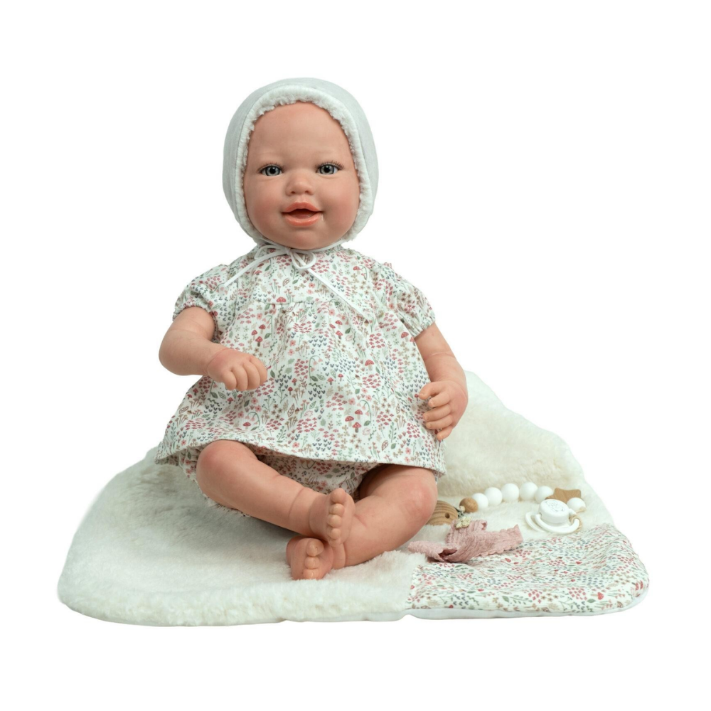 Arias | Muñeca Leia Reborn de 45 CM con Manta