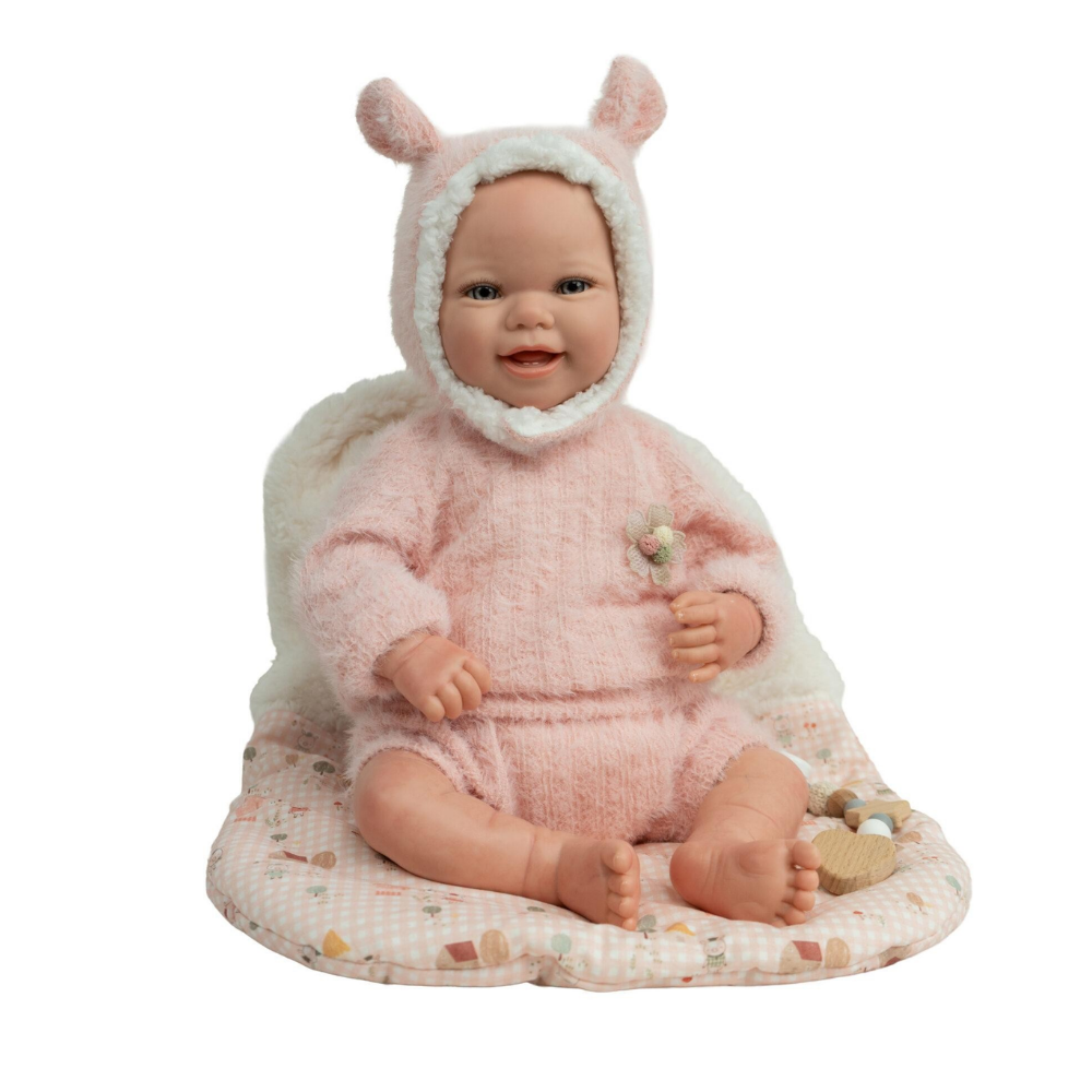Arias | Muñeca Kira Reborn de 45 CM con Saco de Dormir