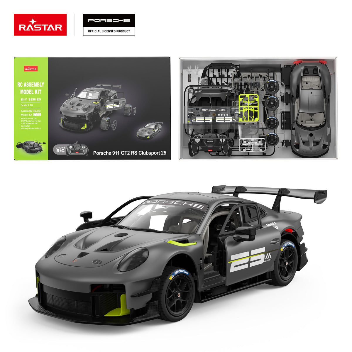 Rastar | Porsche 911 GT2 RS Clubsport 25 a Control Remoto