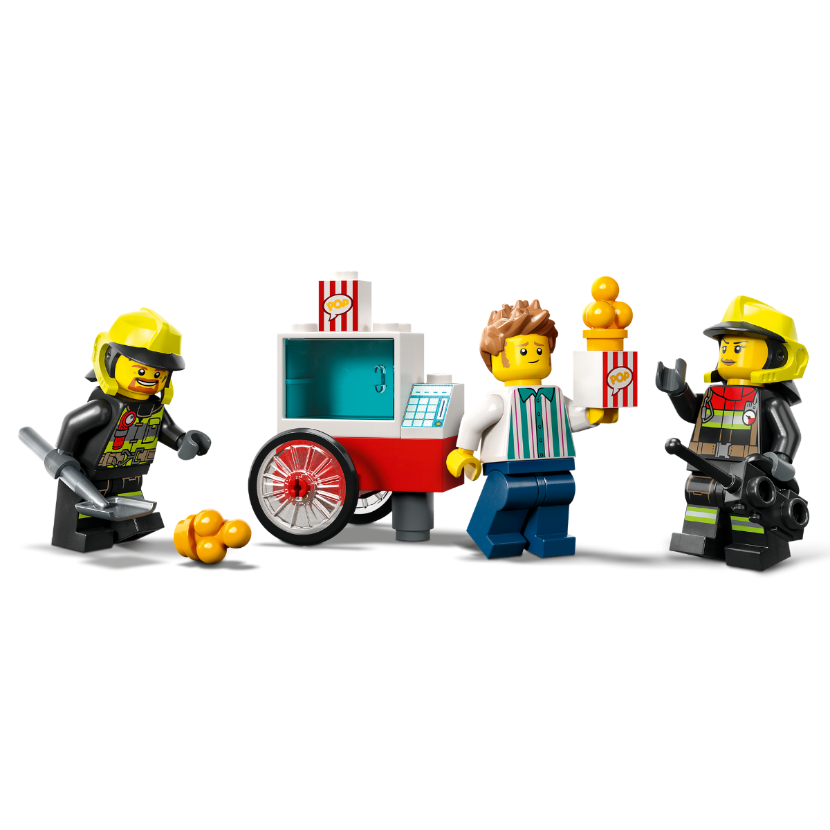 City Fire Station and Fire Truck
