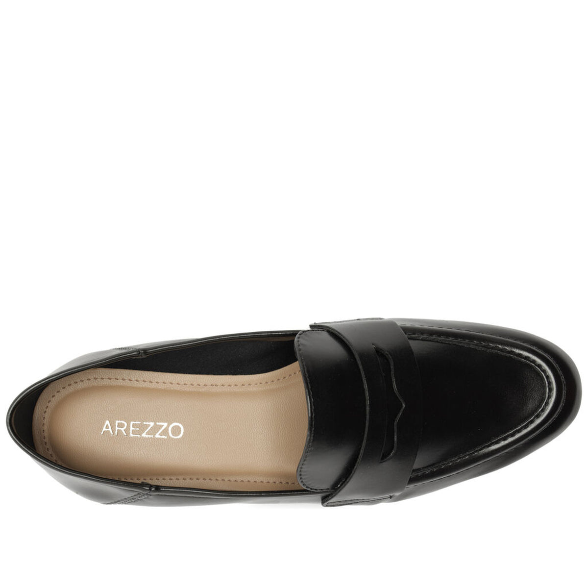 Arezzo | Mocasín clásico de acabado brillante - Negro