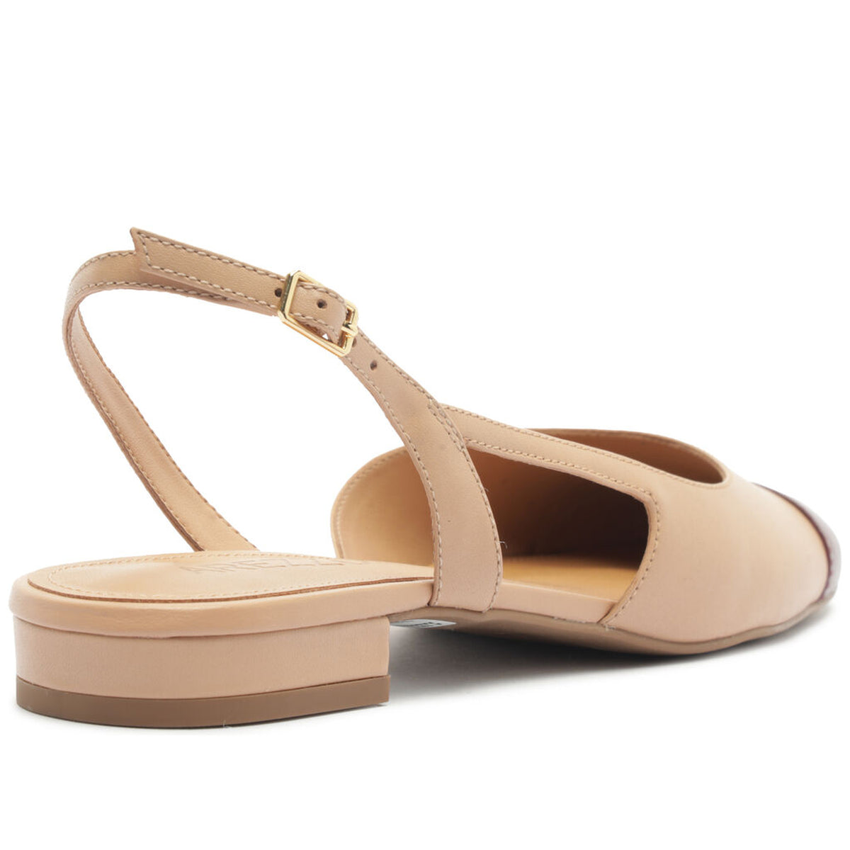 Arezzo | Slingback bicolor de tacón bajo - Arena