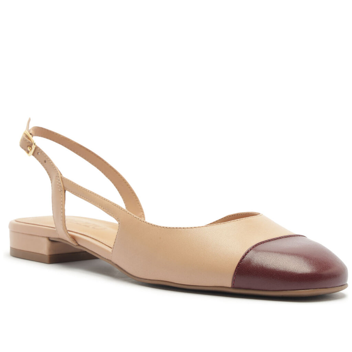 Arezzo | Slingback bicolor de tacón bajo - Arena