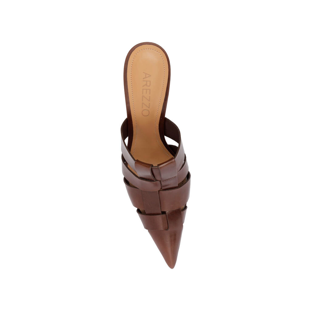Arezzo | Mule de punta fina con diseño calado - Cacao