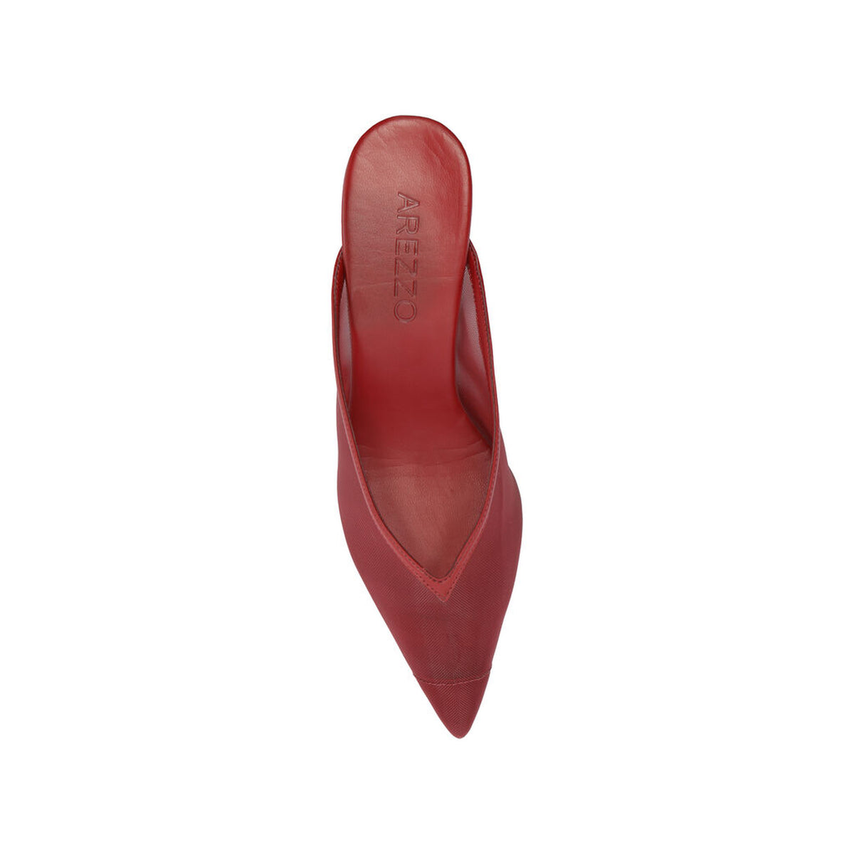 Arezzo | Slingback de malla y punta fina - Rojo pasión