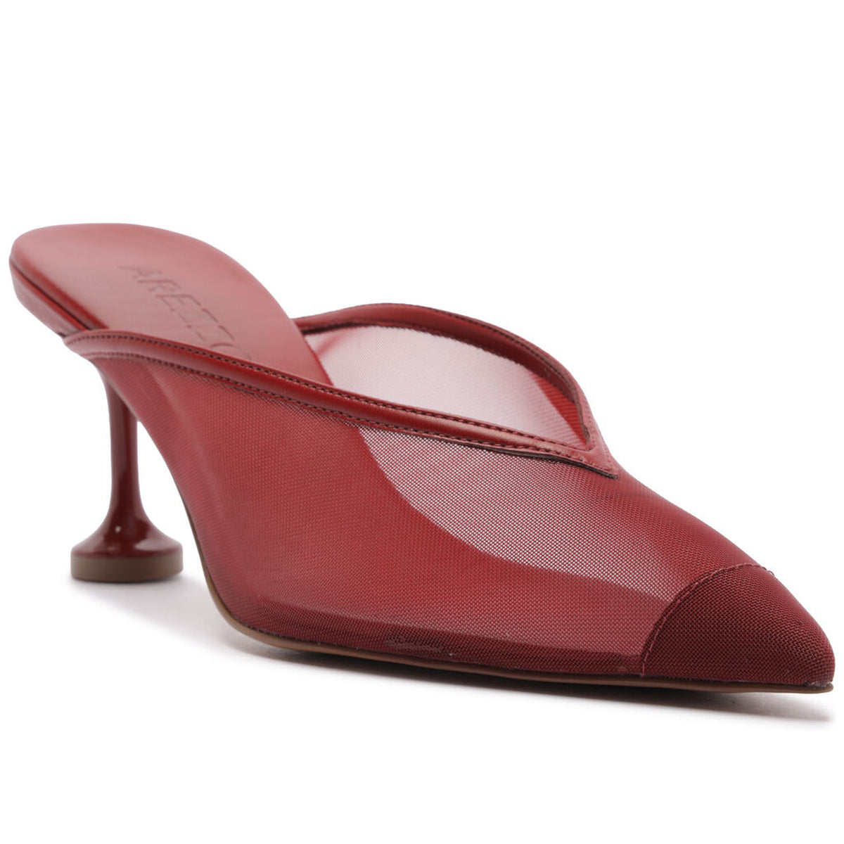 Arezzo | Slingback de malla y punta fina - Rojo pasión
