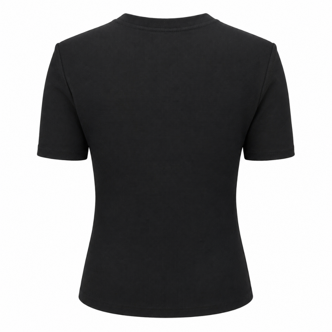 Olea Camiseta de manga corta con detalle cruzado