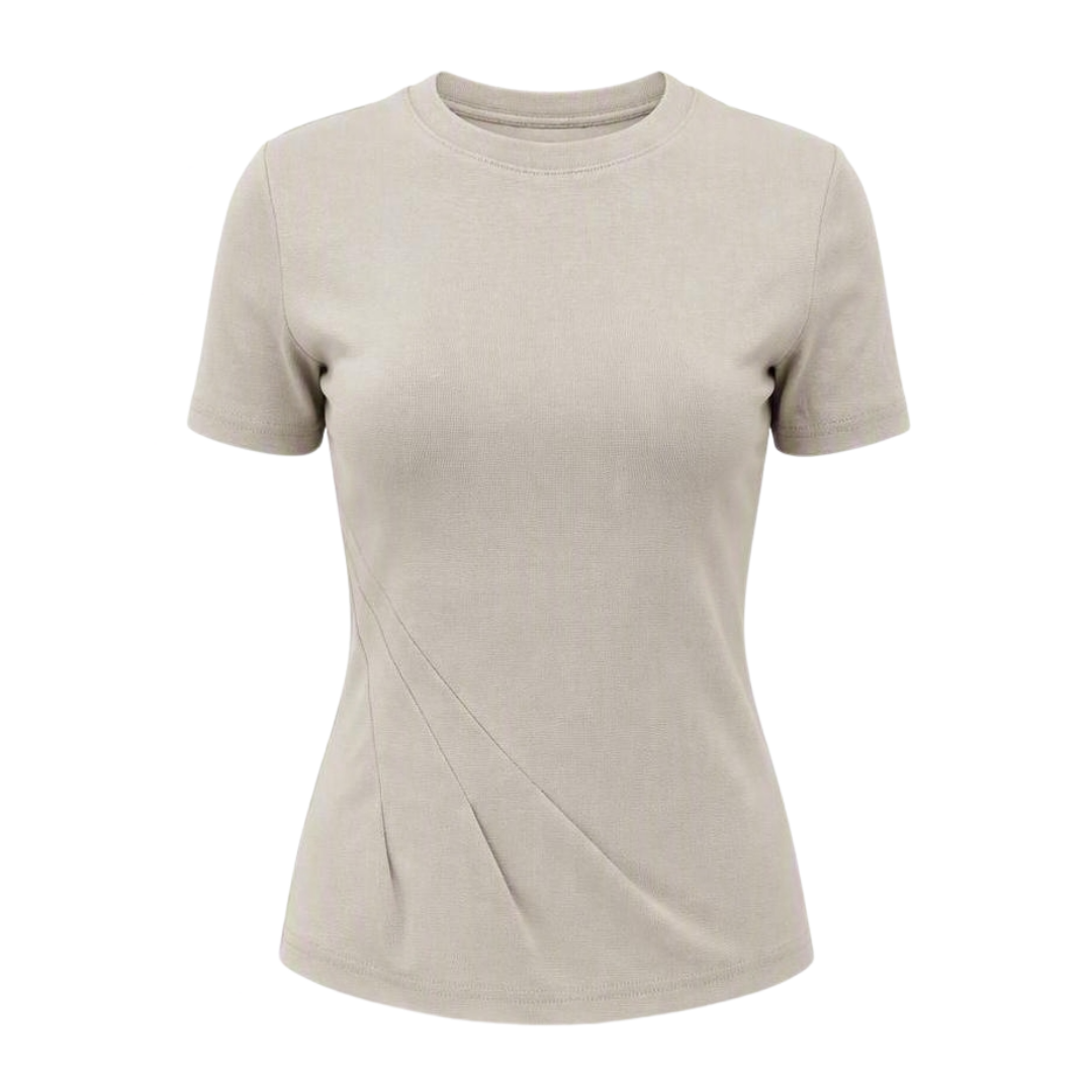 Olea Camiseta de manga corta con detalle frontal