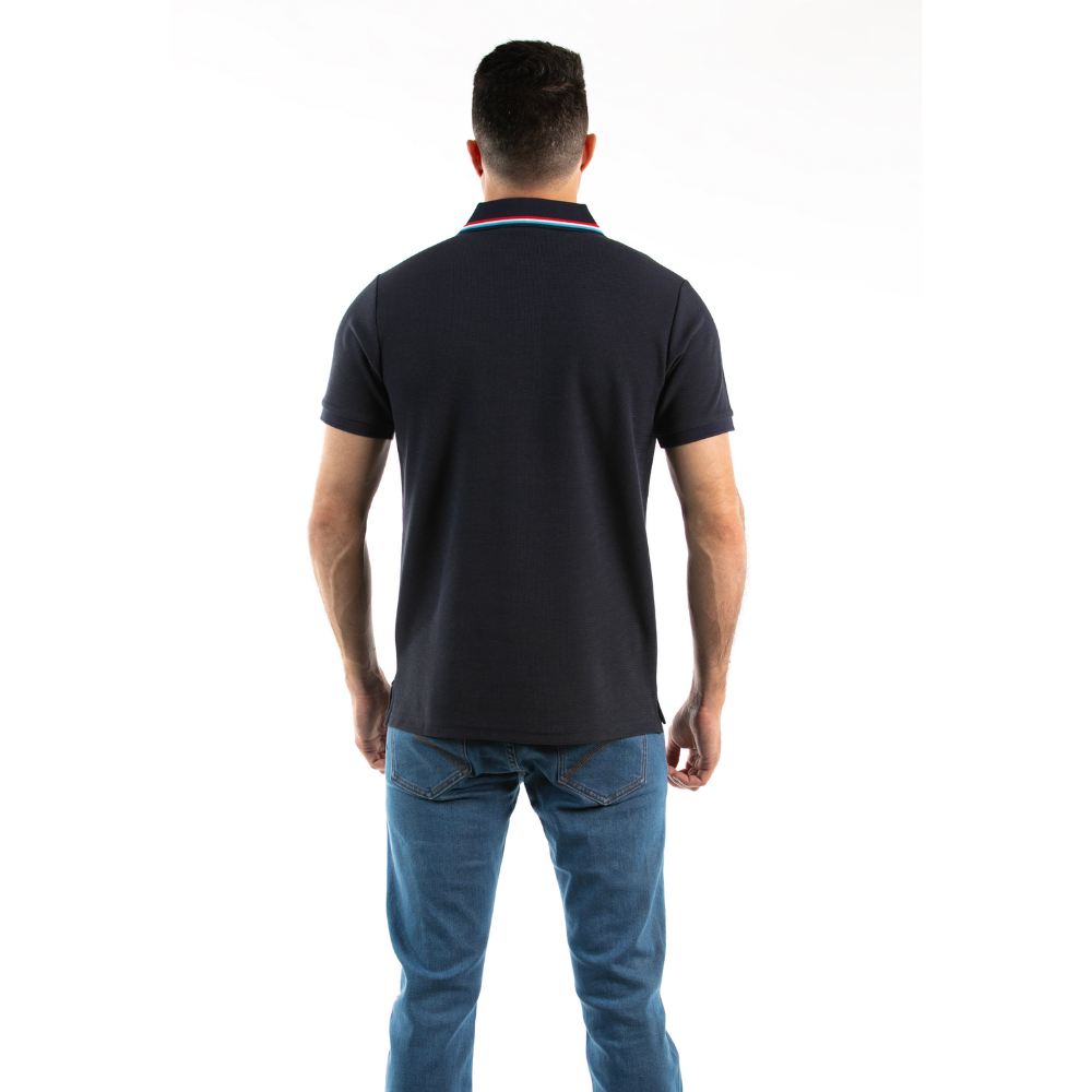 Oscar de la Renta | Camiseta Polo con Cuello Listado para Caballero