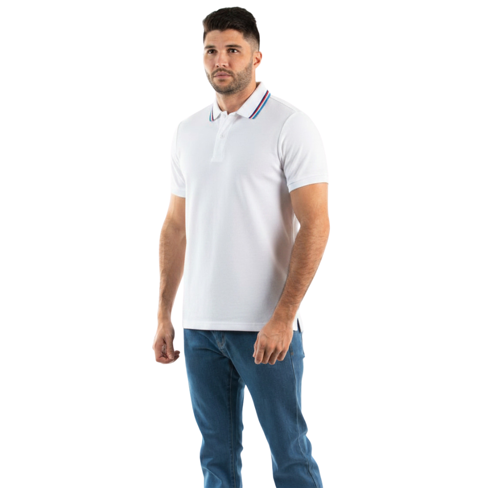 Oscar de la Renta | Camiseta Polo con Cuello Listado para Caballero