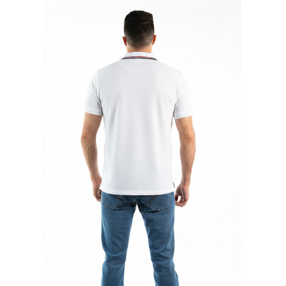 Oscar de la Renta | Camiseta Polo con Cuello Listado para Caballero